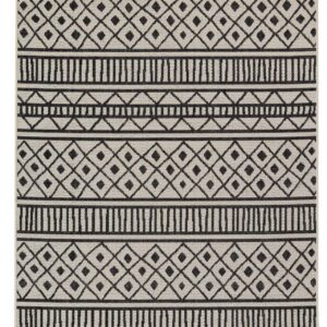 Ψάθα Flox Δ - BLACK 3603W Royal Carpet - 160 x 235 cm