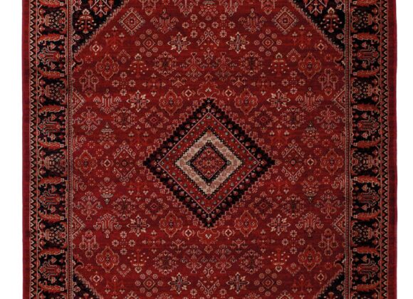 Κλασικό χαλί Afgan 306A D.RED BLACK Royal Carpet - 133 x 190 cm
