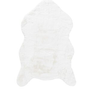 Γούνινο Χαλί Bunny SHAPE WHITE Royal Carpet - 80 x 120 cm
